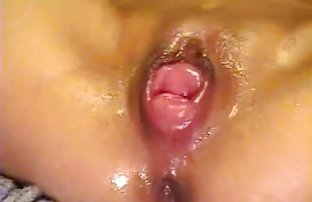 Makes a friend a deep blowjob at home and covers his eyes from buzz