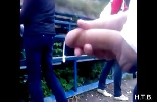 Charming girl violently finished off with double penetration
