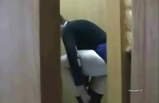 Cheating with busty redhead realtor while wife watches house