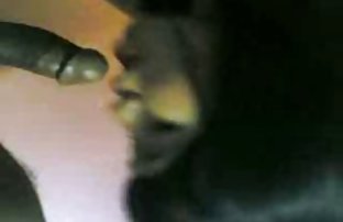 Brunette with long hair on a first date is given to a gray-haired bb