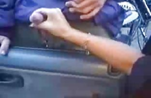Horny slim blonde spikes with a buddy on the camera of a smartphone